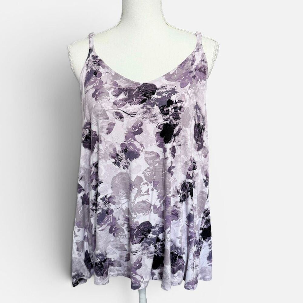 Torrid Purple Print Super Soft Cami Swing Tank Sz 1X